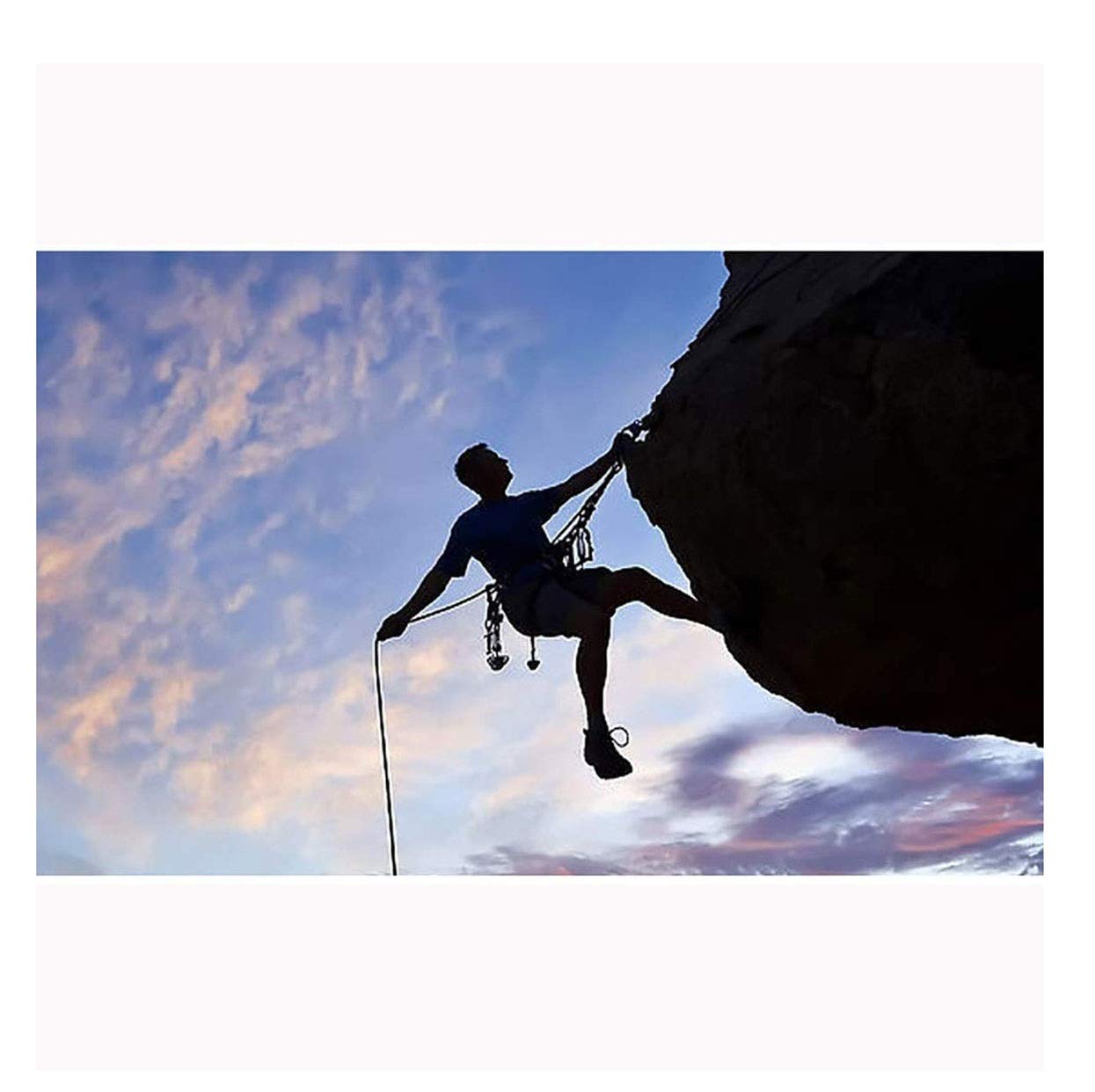 Kletterseil, feuerfestes Nylonseil, 10 mm, lebensrettendes statisches Seil, Outdoor-Speed-Drop-Seil, Kletterseil, Abenteuerseil, Camping-Rettung, Karabiner, 10 m, 20 m, 3,10mm 50m