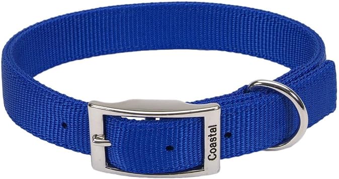 Coastal Pet - Double-Ply Dog Collar, Blue, 1" x 22"
