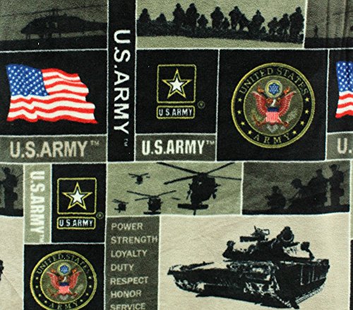 Fleece Fabric Printed Anti Pill US Army Licensed