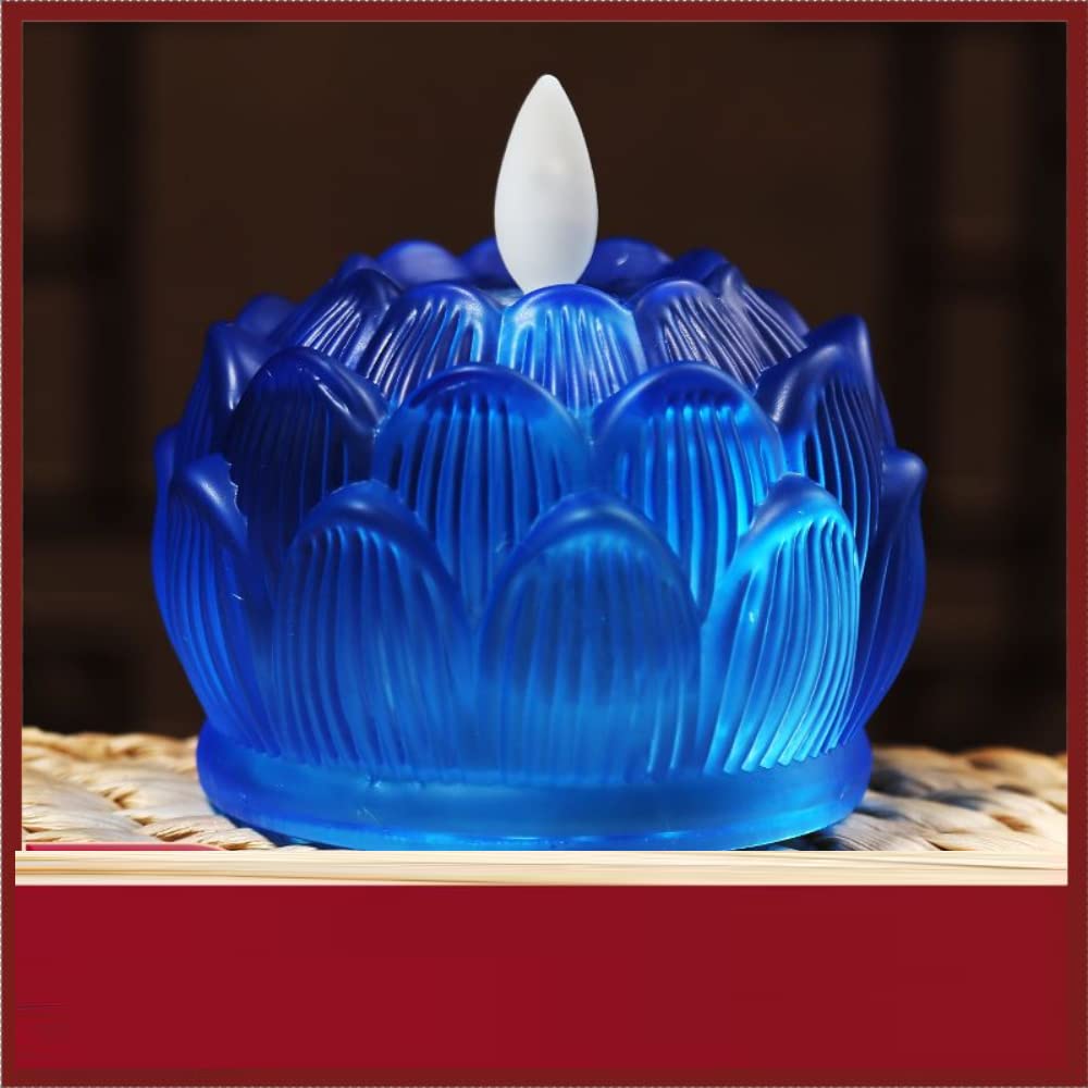 XIALON 1 Pair 7.5cm Household Electronic Candle Lamp Permanent Lamp Lotus Lamp Buddha Headlight LED for Buddha Lamp