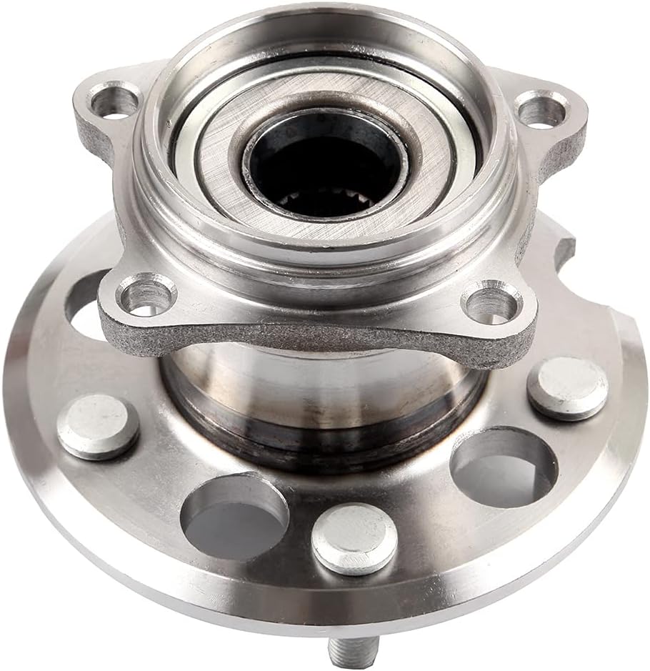 SCITOO 512338 New Rear Wheel Bearing Hub fit 2001-2005 For Toyota RAV4 5 Lugs Axle Hub Assembly Kit NO/ABS 1 Pack