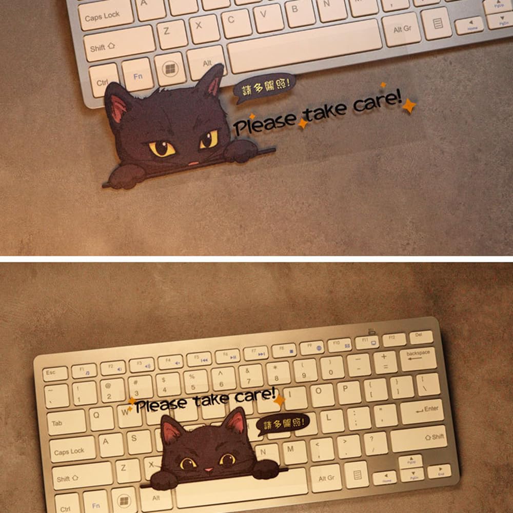 TATACLEA 車のステッカー、かわいい猫、漫画の車のステッカー、スクラッチ 二匹の子猫
