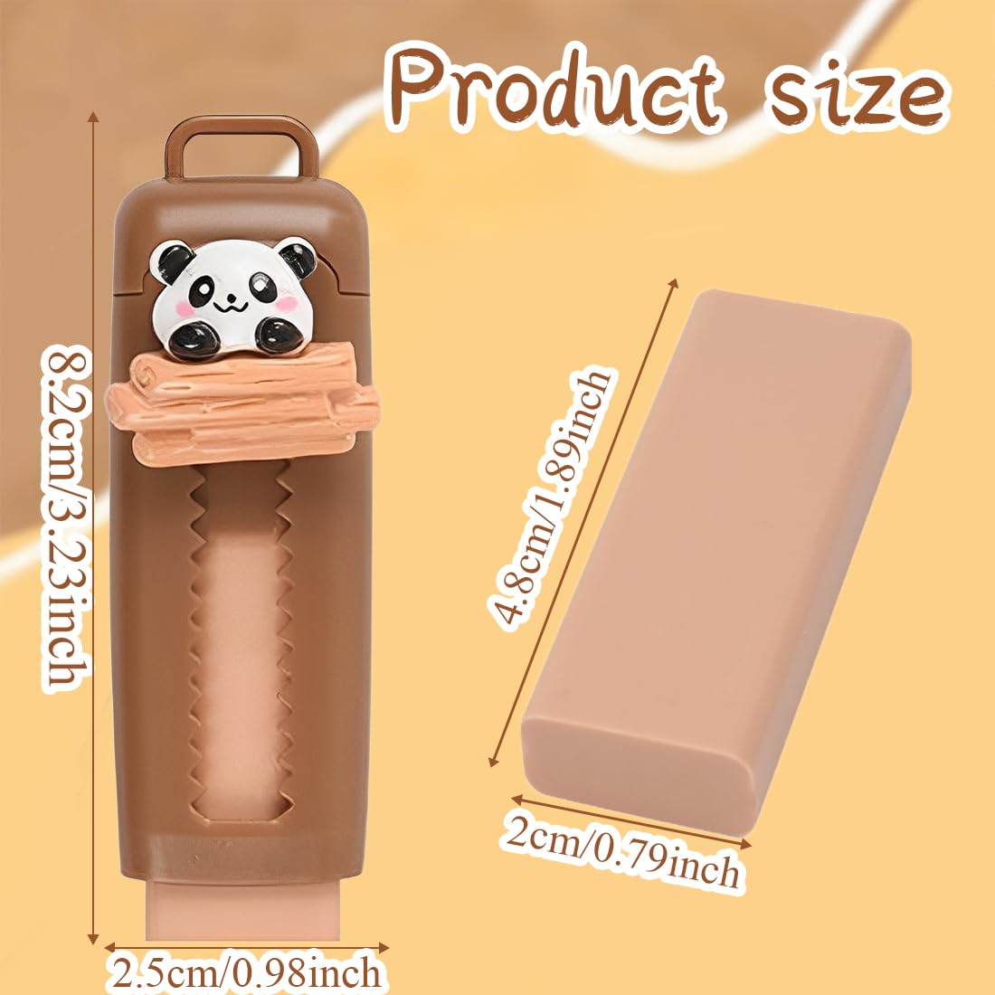 4 Gomme Panda Retrattili, Panda Gomma da Cancellare, Regalini Fine Festa Compleanno Bambini, Gadget Compleanno Bambini e Bambina