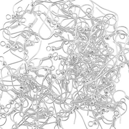 400Pcs Iffree Allergenic Stainless Steel Surgica Steel Earring Hook (Silver,19Mm) Earrings Earring,Earring Backs,Steel Hook,Earring Hooks,Stainless Steel Earrings,Stainless Steel Hooks,Stainless Hook #TOP2