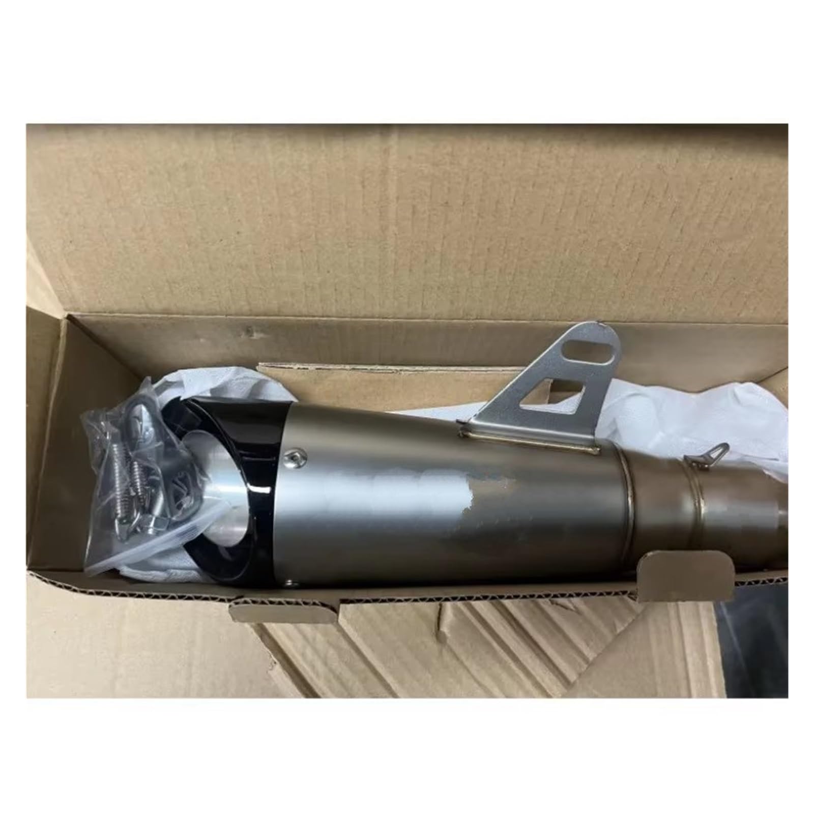 silencioso escape moto Para Ninja Para Z250 R25R3R6 MT0709 | Garganta de cola de eape de doble capa con sonido fuerte(H 61mm)