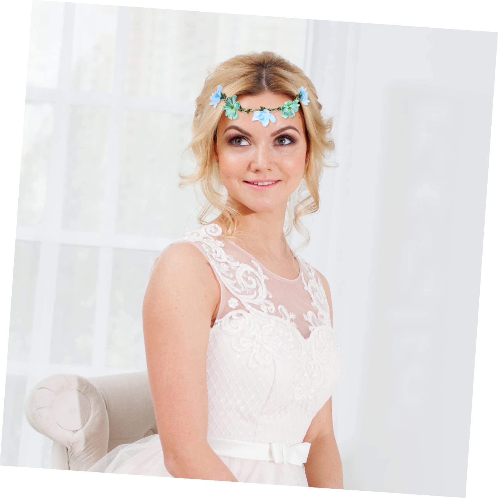 Stk Brautkranz Stirnband Blumenkrone für Mädchen Stirnband für Blumenmädchen hochzeitshaar schmuck wedding hair accessories haarschmuck Tiara Brautblumenkrone die Blumen reisen