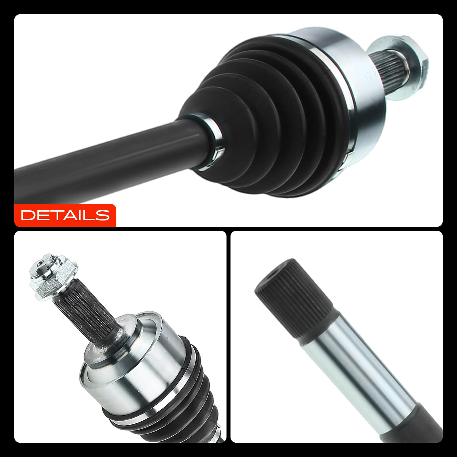 Frankberg Eje motriz Eje de transmisión Caja de cambios manual Eje delantero Derecha sin ABS-Ring Compatible con Marco Polo Camper W447 160-200 Replace# A4473302000