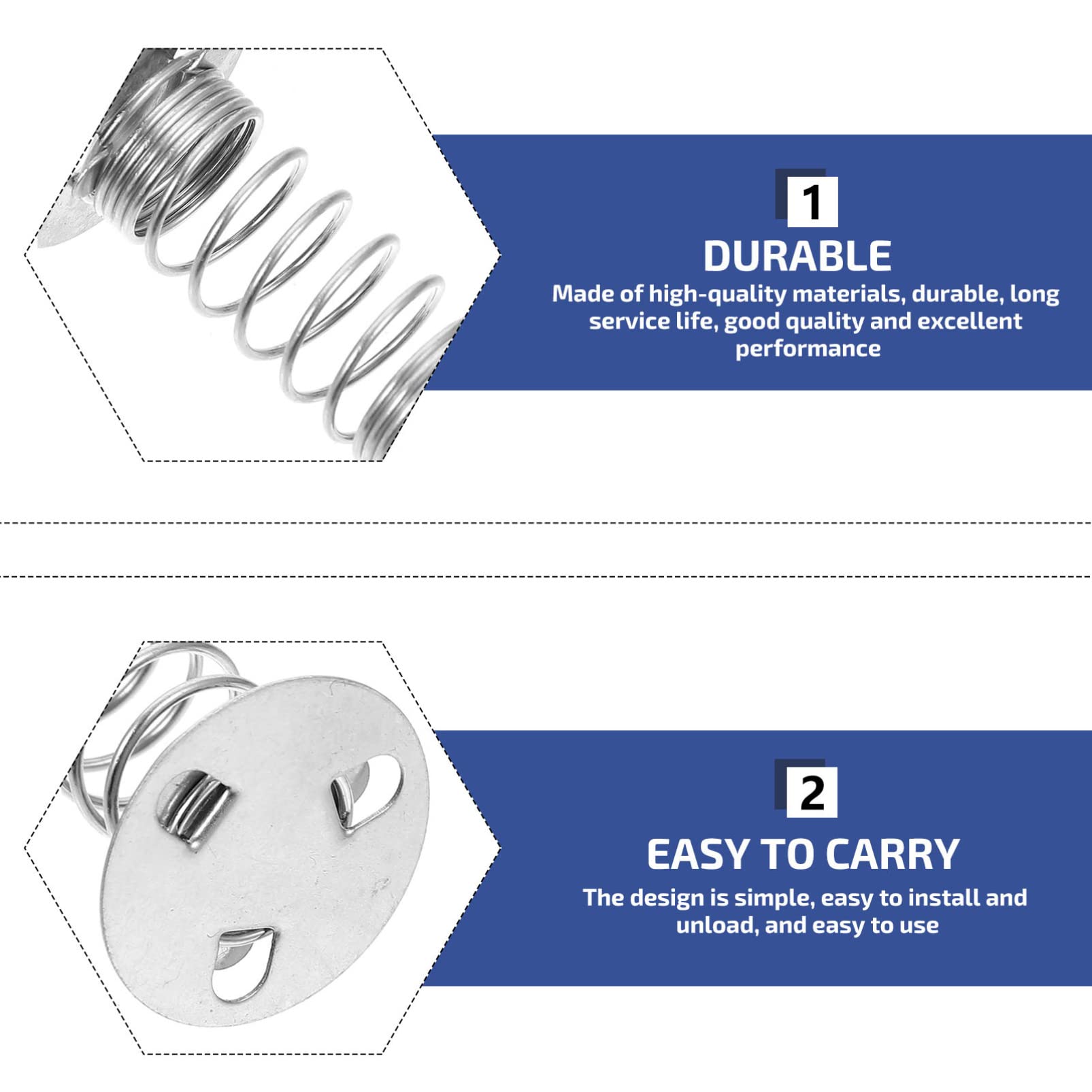 Wakauto Spring Shaking Ornaments Kit 10pcs Car Dashboard Doll Base Spring Bases