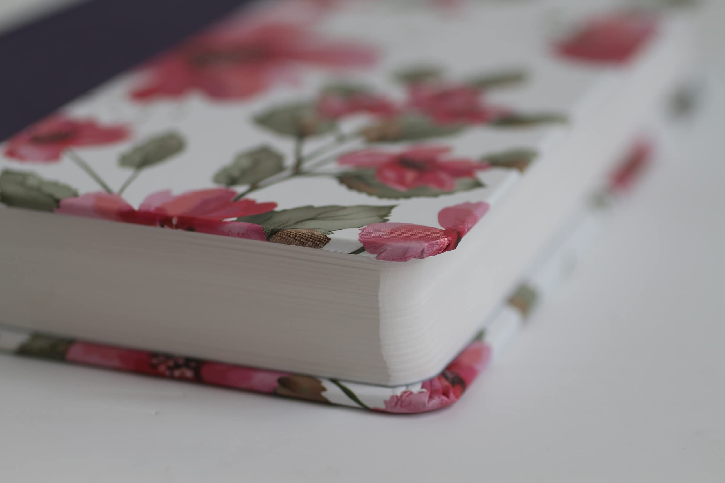 Biblia RVR 1960 letra grande. Tapa dura tela azul púrpura con flores tamaño manu al / Bible RVR 1960 Handy Size Hardcover Cloth with Purple Blue ... / Spanish Bible RVR 1960 Blue with Flowers
