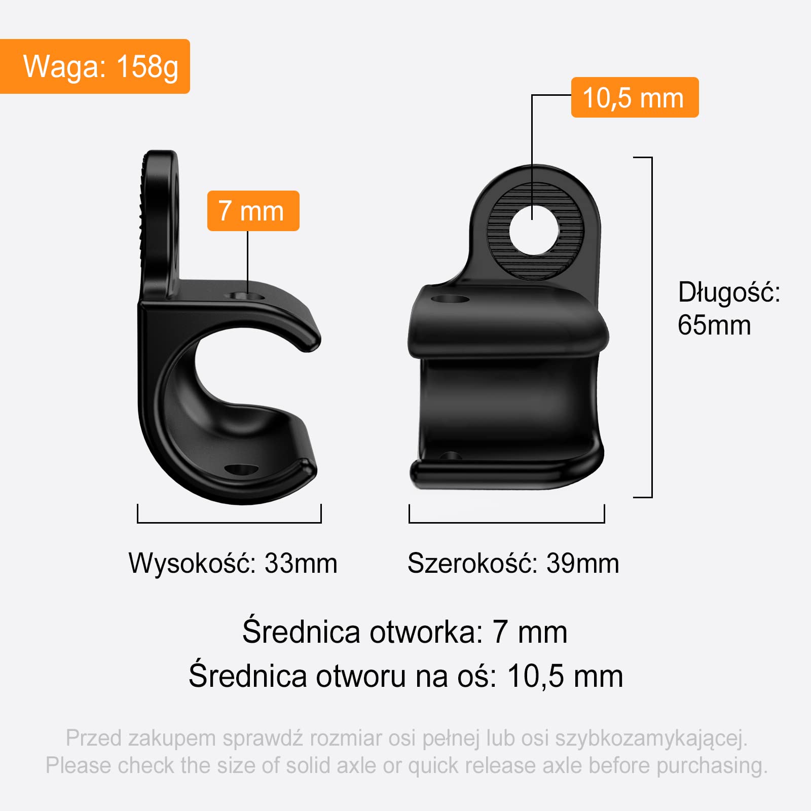 Sprzęgło do przyczepki rowerowej Thule, sprzęgło osi rowerowej do przyczepki Thule, sprzęgło rowerowe do modeli Thule Chariot