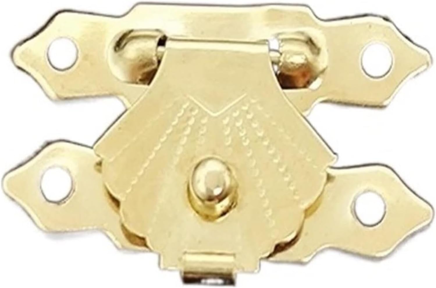 Wooden Box Latch Hasp,10 PCS Antique Bronze Decorative Iron Sheet Padlock Hasps Latch Clasp Lock Wooden Wine Gift Box Buckle Hardware