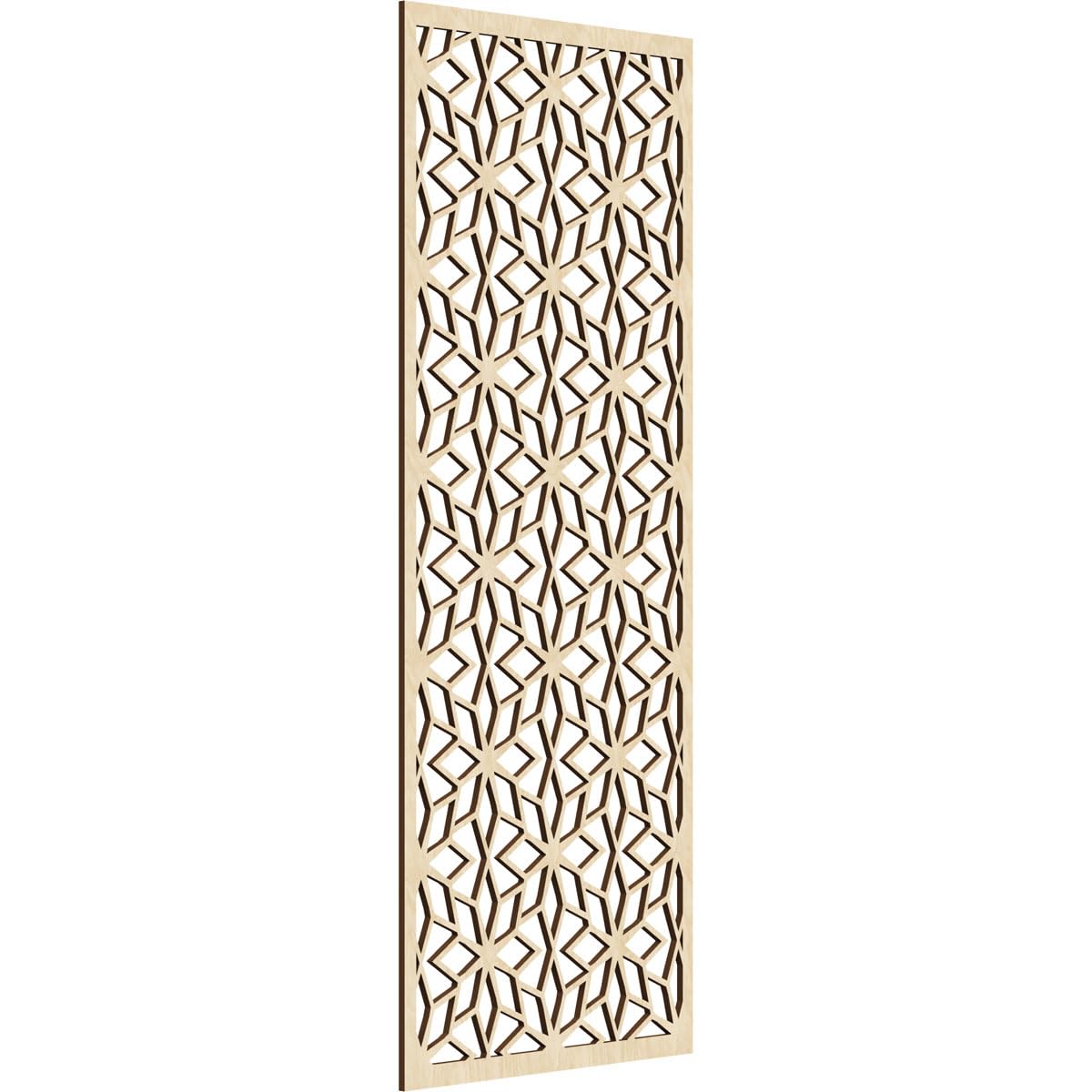 Lake Decorative Pierced Fretwork Wood Wall Panels, 25 3/8"W x 64 3/8"H x 3/8"T, Birch