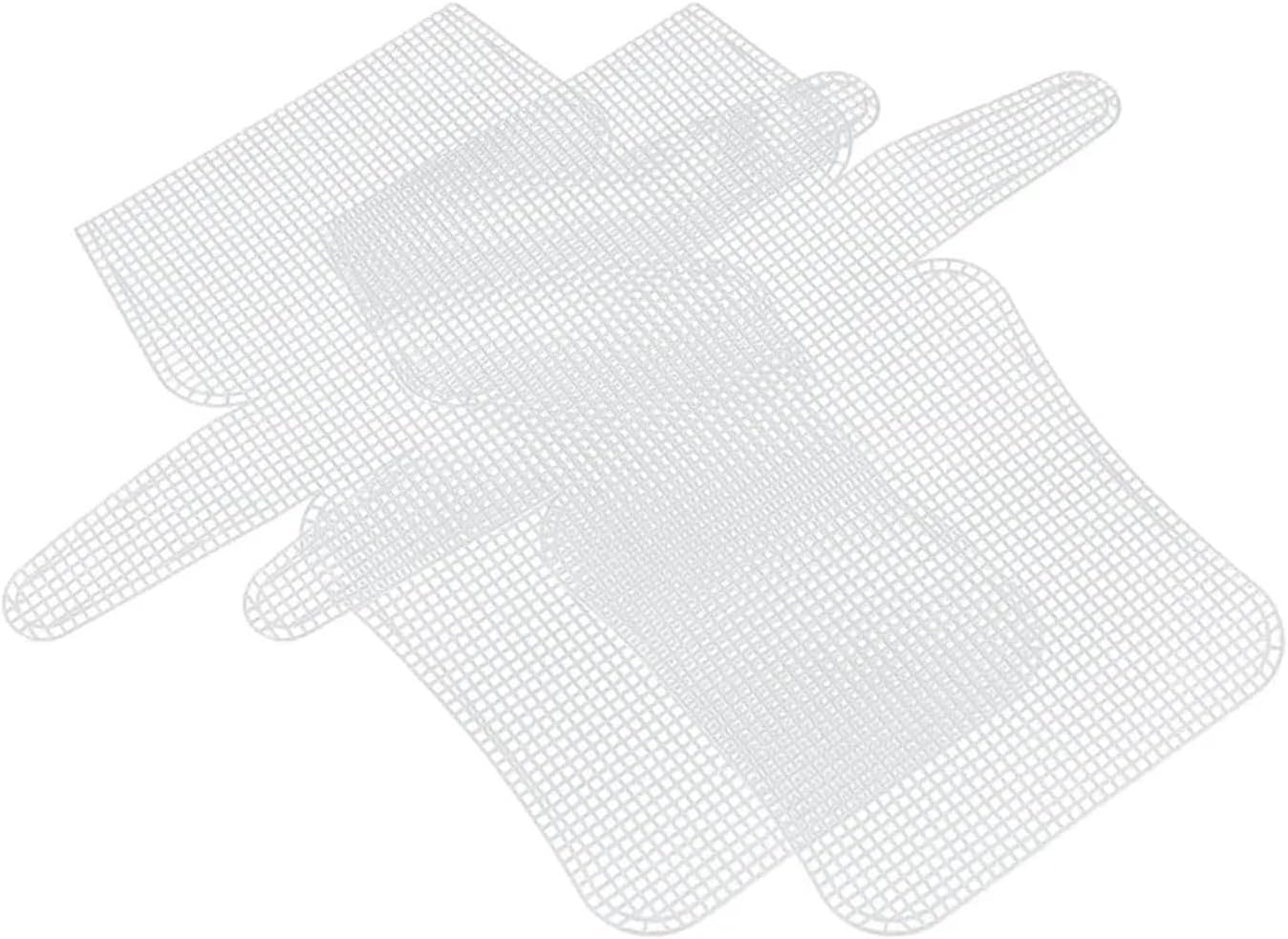 Plastic Mesh Canvas Sheets 1-4Pcs Plastic Mesh Canvas Sheets Clear Blank Needlepoint Embroidery Tools for DIY Crochet Bag Making(4Pcs)