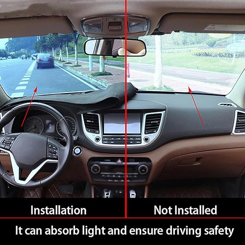 Miniatura 3 de Funda para salpicadero de automóvil, cubierta de protección solar para Toyota Land Cruiser Prado 2018 2019 LHD, cubierta de tablero para automóvil