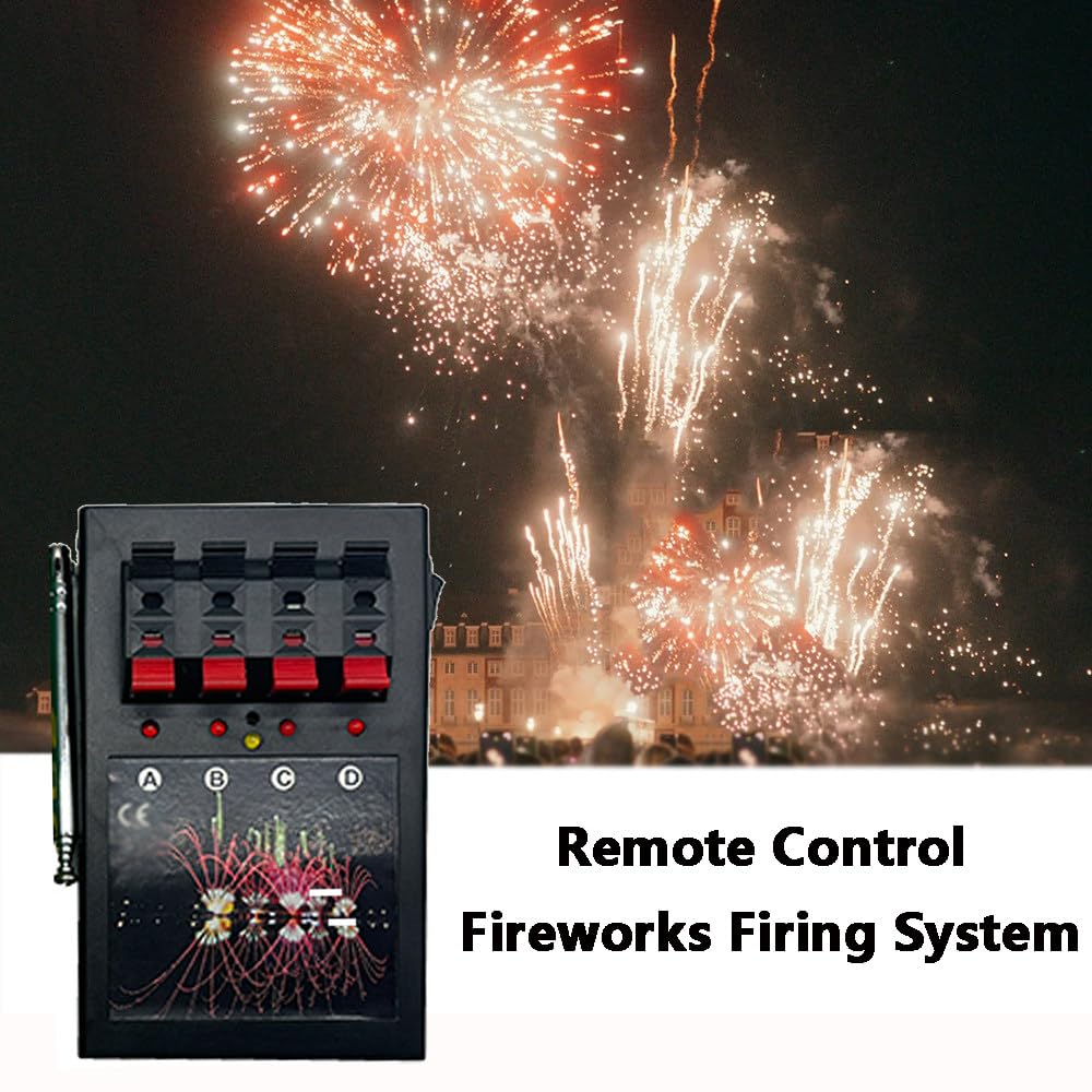 Sistema di accensione senza fili per fuochi d'artificio - Funzionamento a distanza alimentato a batteria per matrimoni, feste, hotel, ecologico