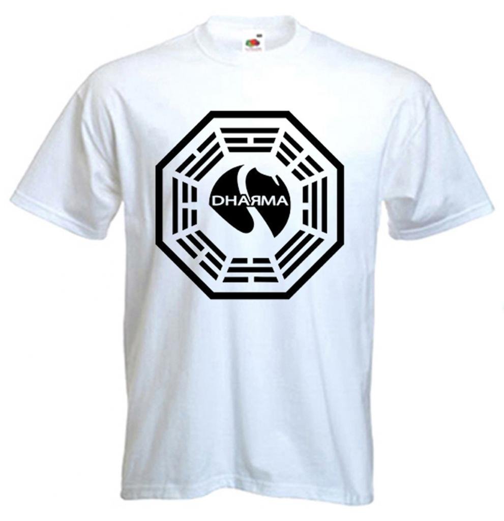 Tribal T-Shirts Dharma Initiative T-Shirt - White - XL