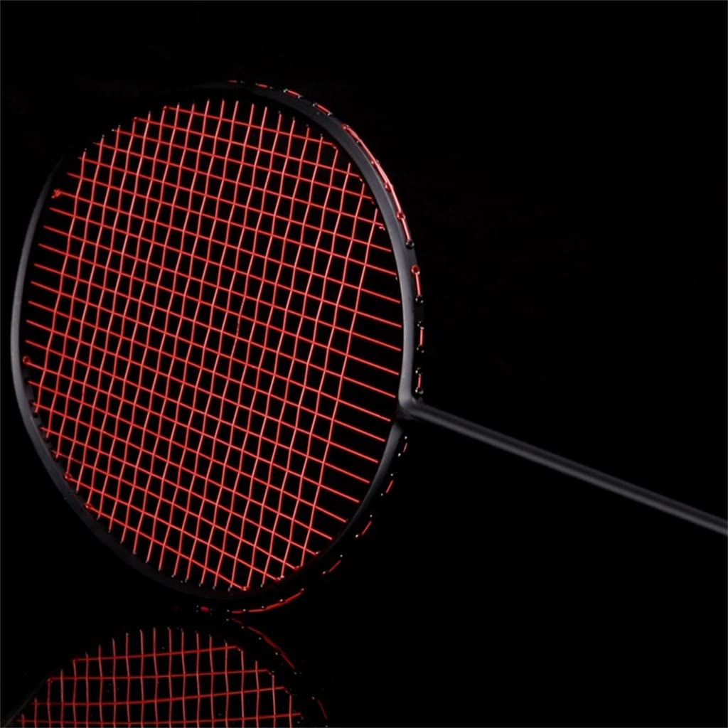 High-pound Offensive Racket 3U Speed-breaking Black Racket Secondary Reinforcement 35-pound Badminton Racket