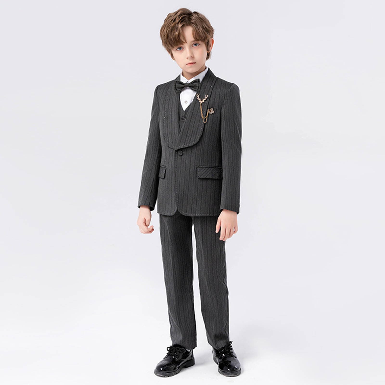 Generico Completo Formale Ragazzo Giacca A Righe per Performance E Feste Abito Elegante