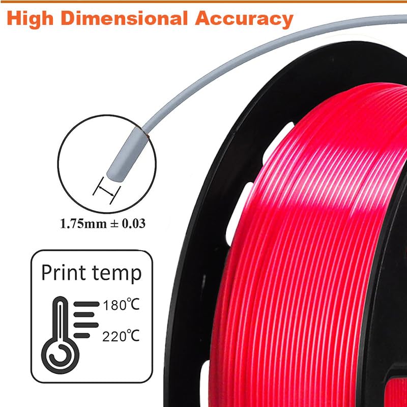 Image of Silk PLA 3D Printer Filament 1.75mm Filajoy3D 3D Printing Filament 250g Dimensional Accuracy + /- 0.03mm for Most FDM 3D Printers