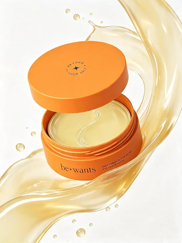 BE+WANTS Adesivos de hidrogel para a região dos olhos com glutationa, retinol e cafeína — 60 unidades