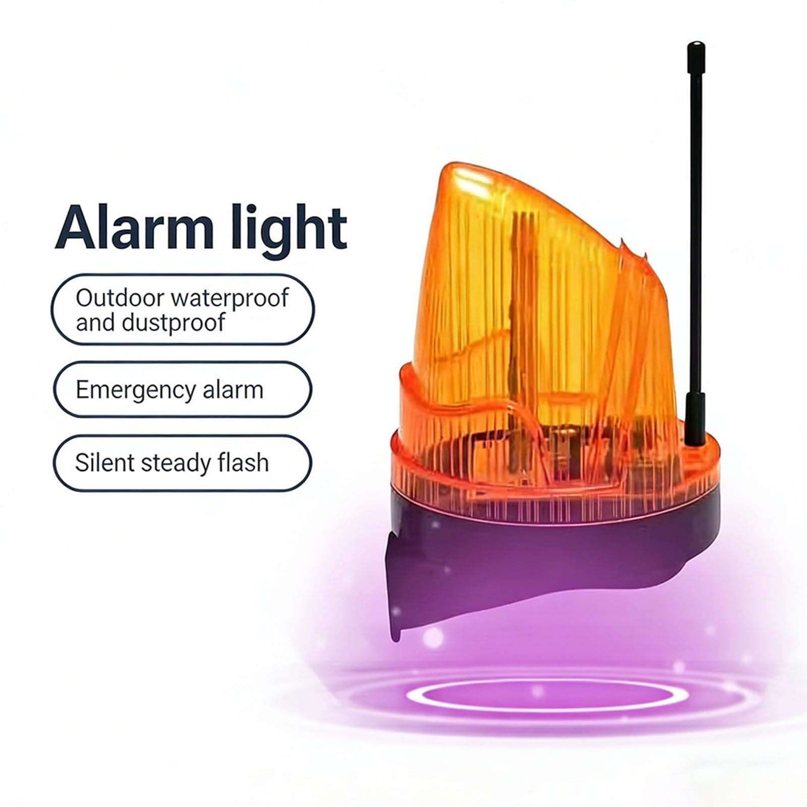 12 V a 220 V LED lampeggiante spia con IP54 impermeabile proteggere e forte componente ABS per garage parcheggio cancello automatico misura di sicurezza