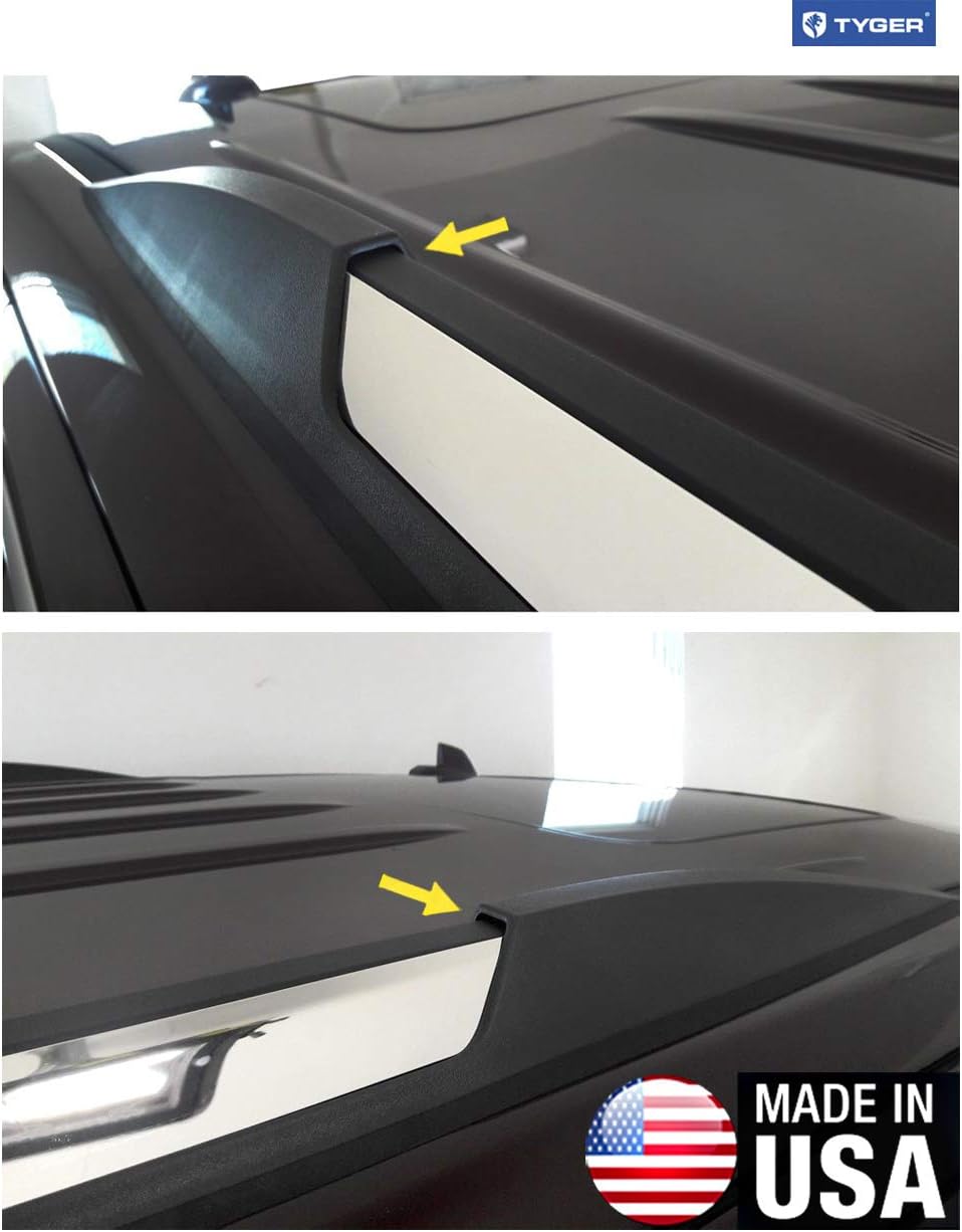 MaxMate Made in USA! Compatible with 2015-2020 Chevy Suburban | GMC Yukon XL Roof Rack Body Molding Trim Cover 2PC