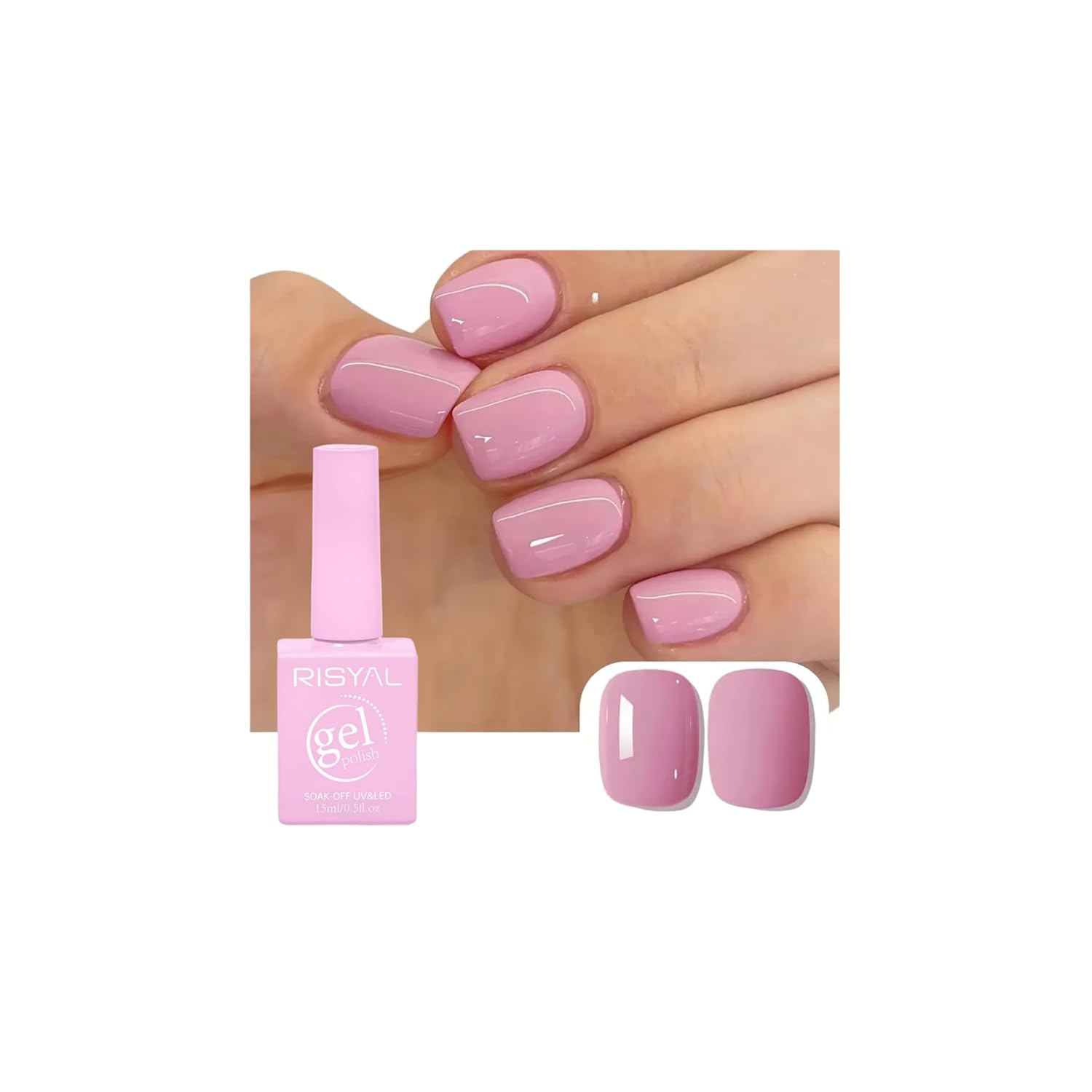 Nude Pink Gel Polish - Long Lasting Nail Polish for Manicure