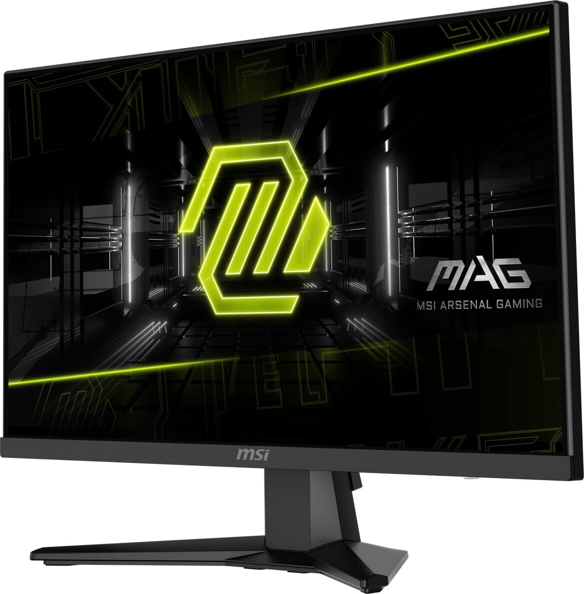 MSI mag 244F, 24",FHD,1920x1080 - Monitor Gaming, 200Hz, 0.5ms, HDR Ready, AMD FreeSync Premium, Eye Care, AI Vision, HDMI 2.0b, DP 1.2a, Sin Marco, Inclinación Ajustable, Soporte Vesa, Negro