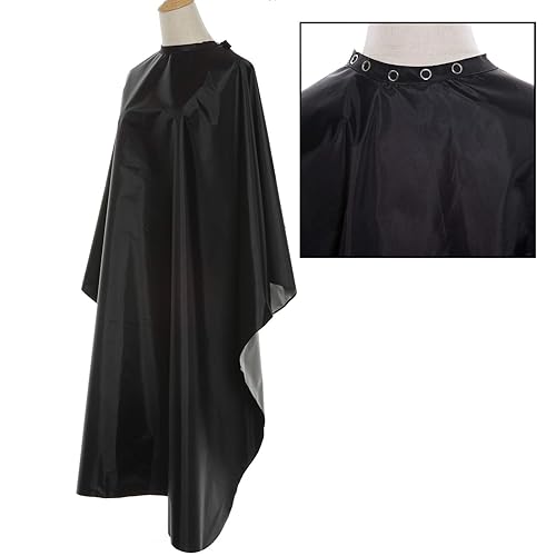 Miniatura 6 de Capa de peluquería profesional impermeable de nailon con cierre a presión y juego de peine para el cabello