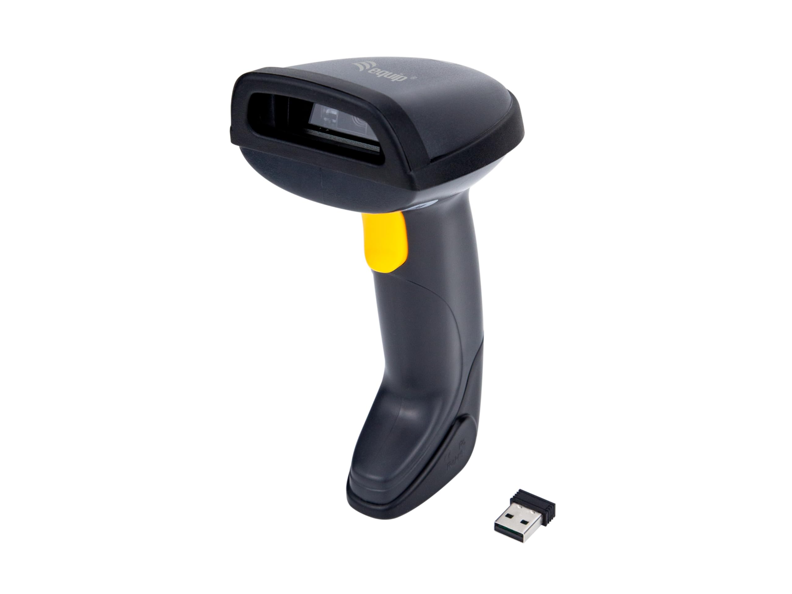 Equip Barcode - Escáner láser 2D con Soporte (2,4 GHz)