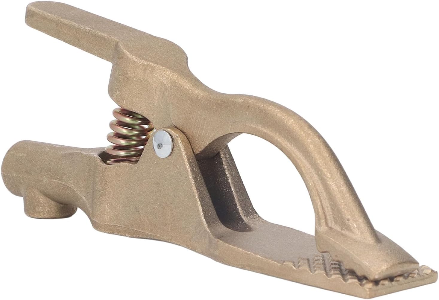 Tnfeeon Professional Welding Ground Clamp Brass High Conductivity 500A for Argon Arc Submerged Arc Welding with 1.38 Inch Opening Secure Connection for Industrial Fabrication Projects