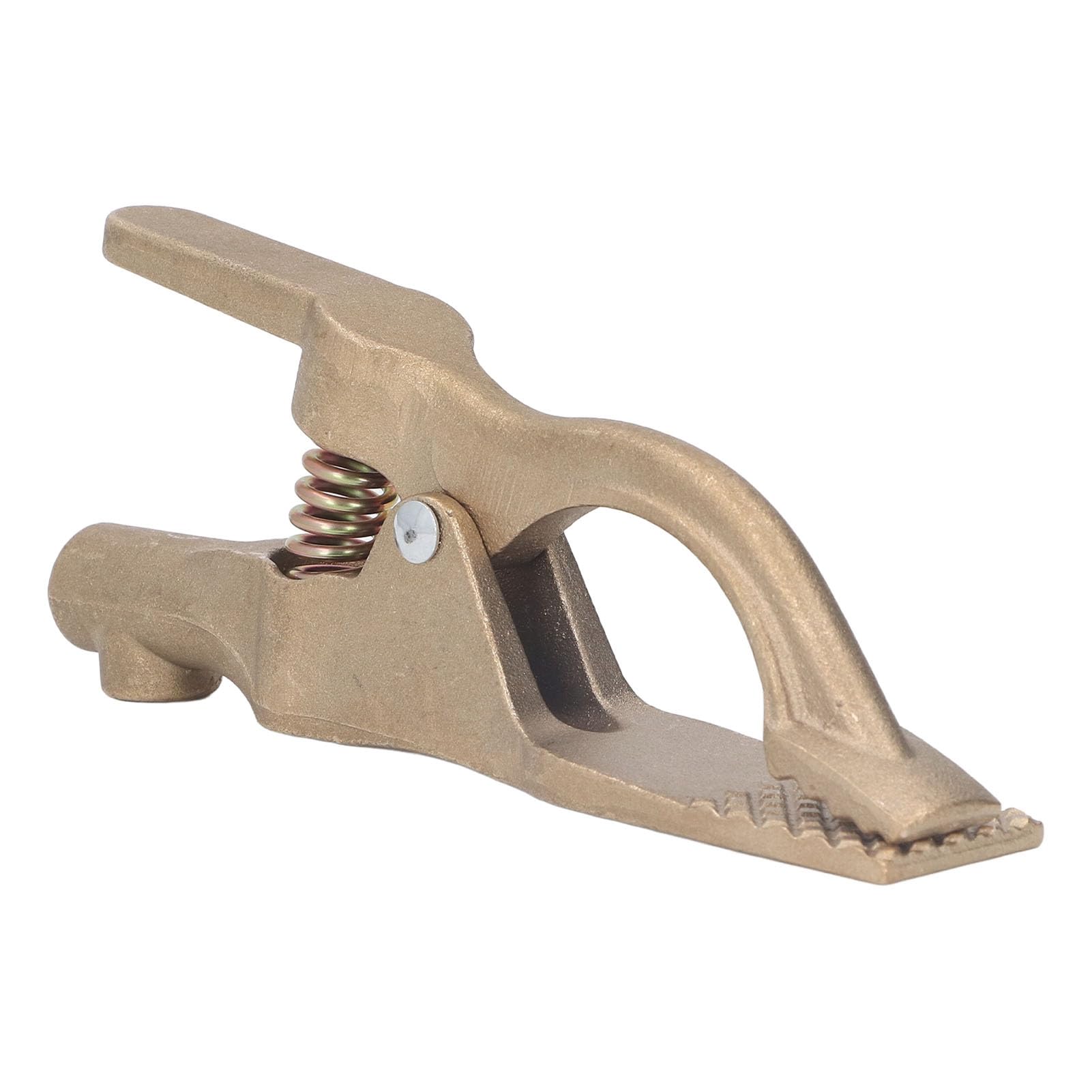 Pinza di terra per saldatura TICFOX, apertura 35 mm, in ottone, buona conduttività, resistente all'ossidazione, clip di terra consentita 500 A.