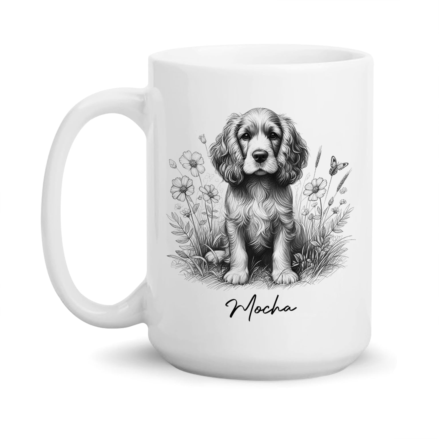 Amazon.com: Personalized English Cocker Spaniel Dog Mugs 11Oz 15Oz