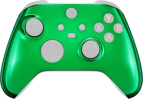 Miniatura 15 de eXtremeRate - Carcasa frontal para Xbox Series X y Xbox S Controller Accesorios personalizados - Controlador no incluido Dorado (Chrome