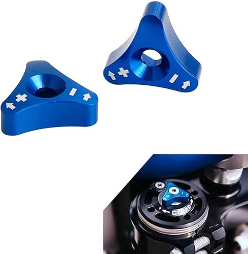 Ajustadores de perilla CNC de horquilla delantera Compatible con todas las horquillas WP de 1.890 in, la mayoría de motocicletas KTM y Husqvarna