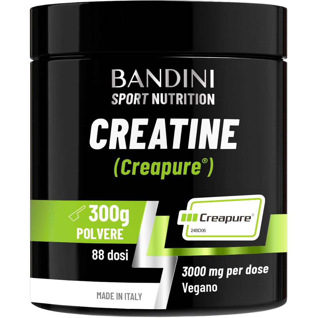 Bandini® Creatina CREAPURE® Monoidrata in Polvere Pura - Include Dosatore