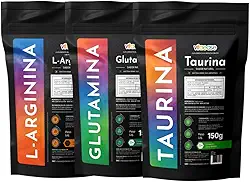 Taurina - L-Glutamina - L-Arginina | 150g | vitaease (150g, Sem sabor)
