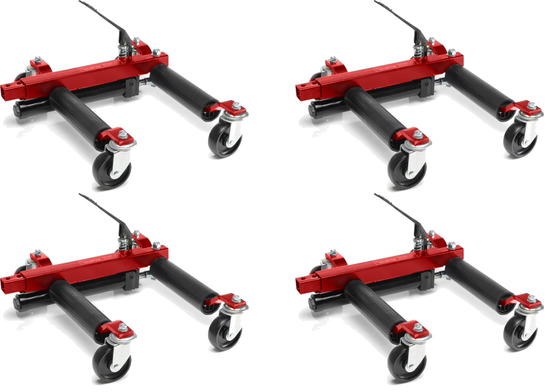 JOMAFA Juego de 2 Pares (4 Piezas) de portacoches hidraulicos para Mover Coches en parado, 2720Kg