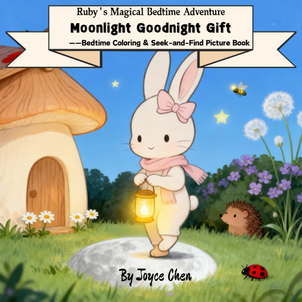 Ruby's Magical Bedtime Adventure: Moonlight Goodnight Gift: Bedtime Story, Coloring & Seek-and-Find Picture Book