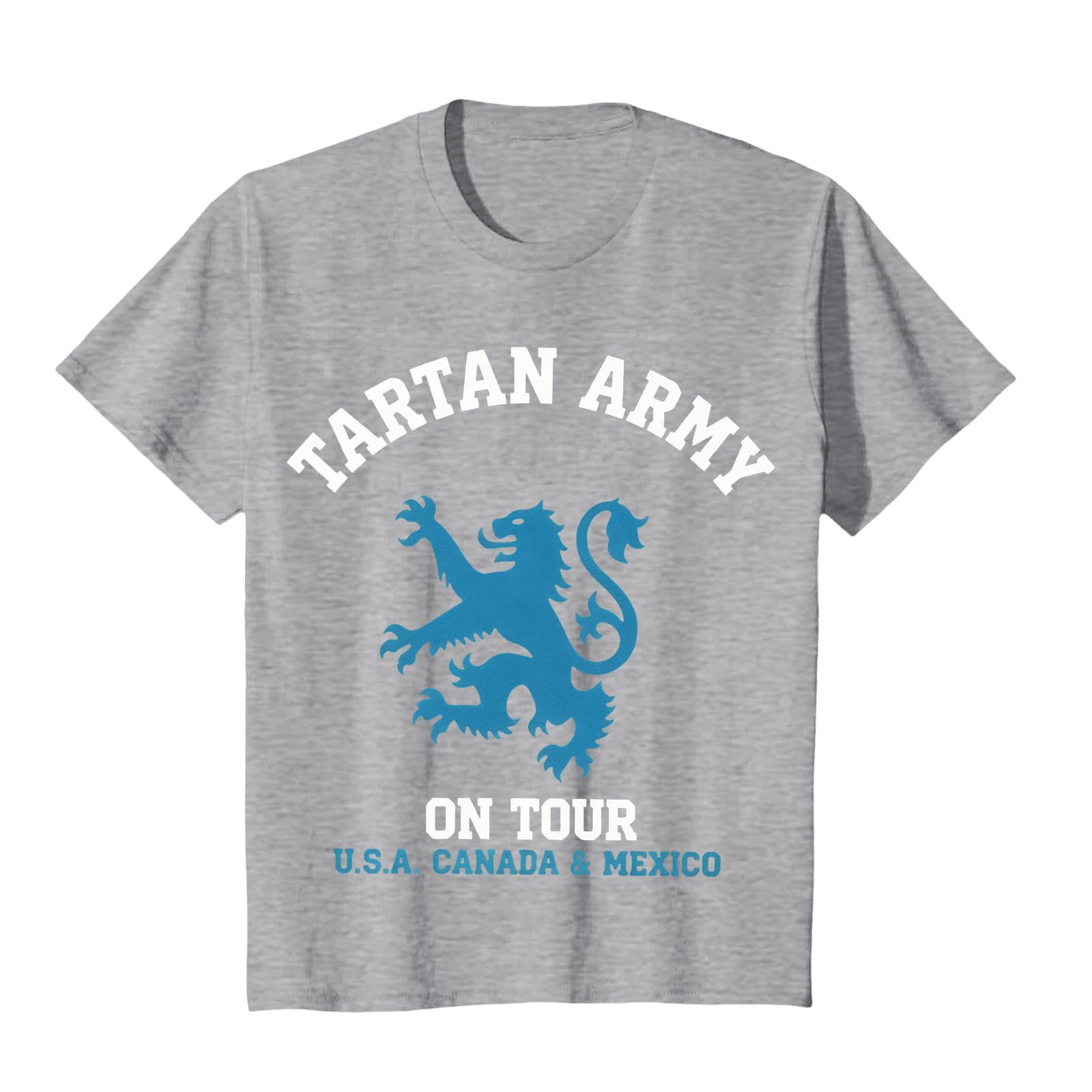 Scotland Football T Shirt Unisex Scottish Flag Short Sleeve Crew Neck Funny – Men Women Football Fans (E-Grey, 3XL) — image 1
