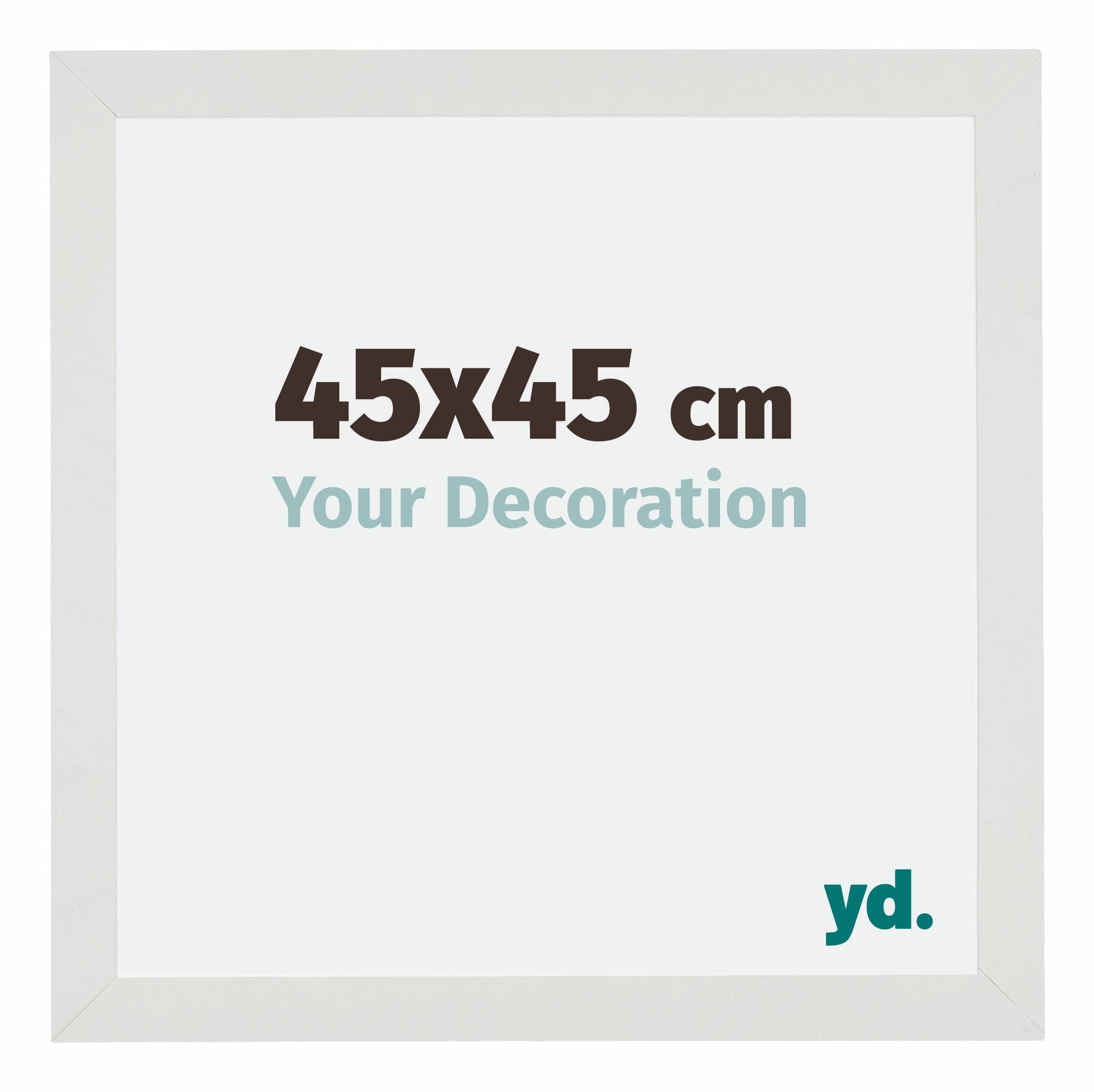 Your Decoration - Picture Frame 45x45 cm - White Matte - Decorative Wall Frame in MDF with Antireflection - Frame 45x45 - Mura — image 1