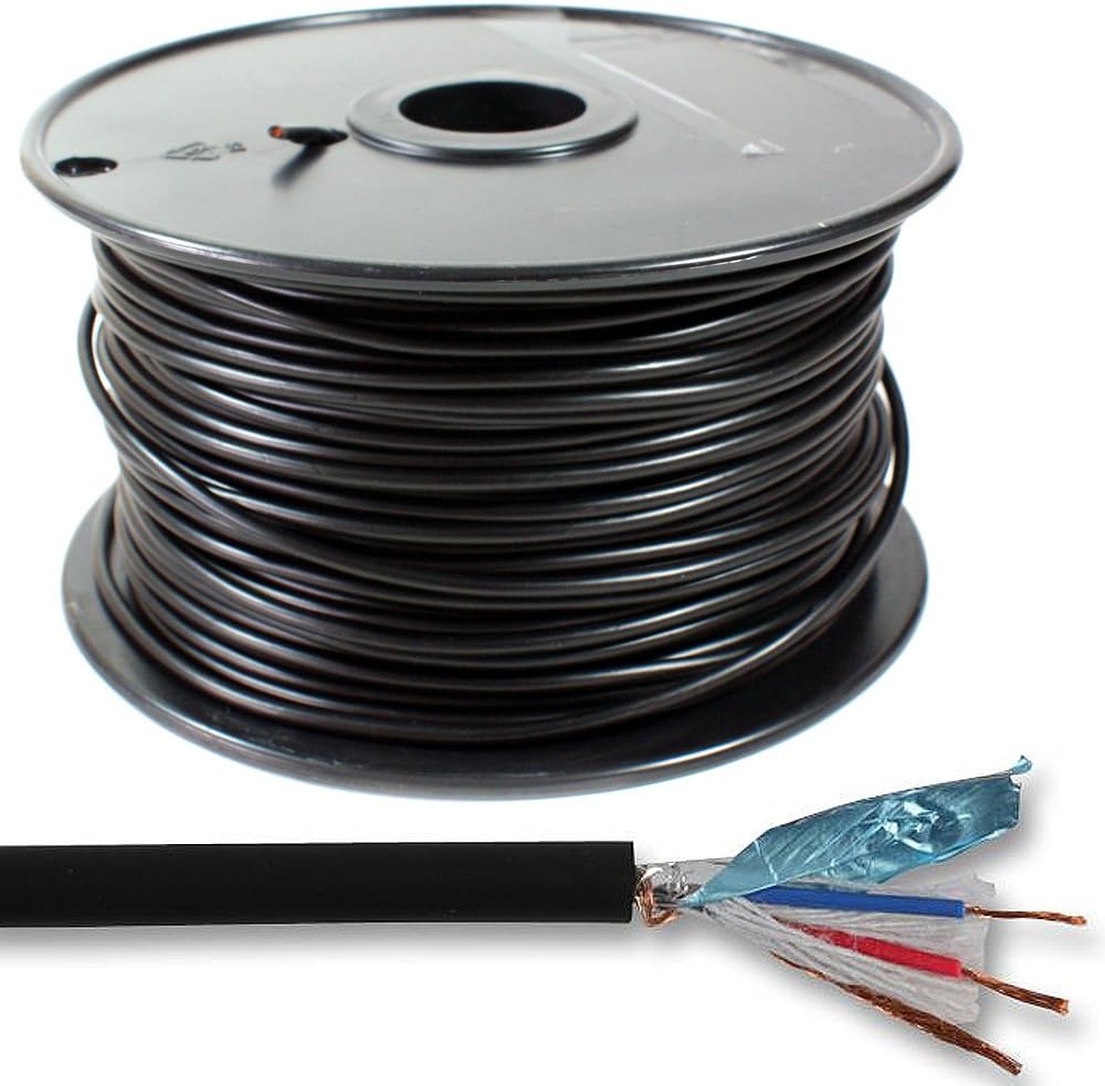 Loops 25m –2 Core PRO Audio Microphone Cable–Double Shielded/Screened Pure Copper XLR