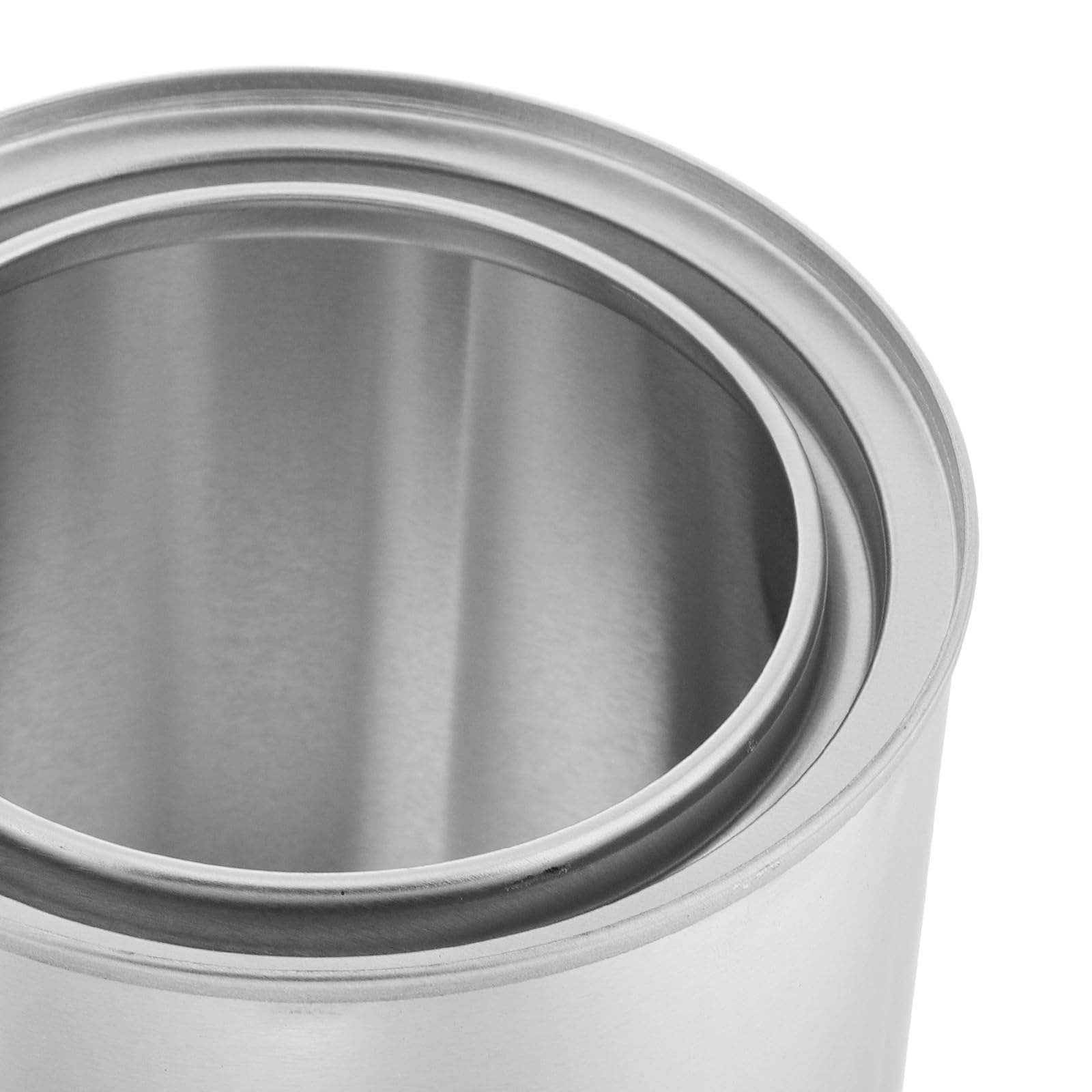 Zerodeko Runde Farbdosen Metall 6 Stück Weißblech mit Deckel für Aufbewahrung und Bastelbedarf Luftdichte Behälter für Künstler und Hobby
