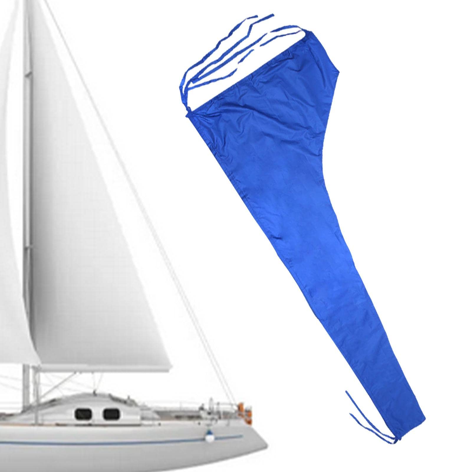 Housse De Voile Bateau - Manchon Imperméable 210D - Protection Soleil, Vent, Pluie - Tailles 2,4m à 4,9m - Avec Ceinture Coupe-Vent