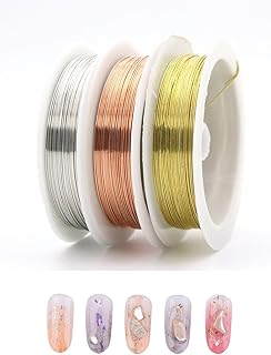 3 Rolls Jewelry Beading Wire,JewelleryWire Tarnish Resistant Beading Wir...