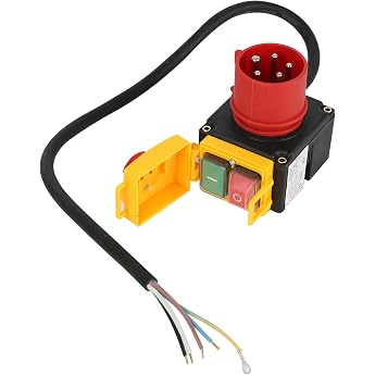 Machine Switch Device Switch 250 V 10 A 3 Phase Switch with Phase Inverter Cable Identical to KOA7 60 cm Cable