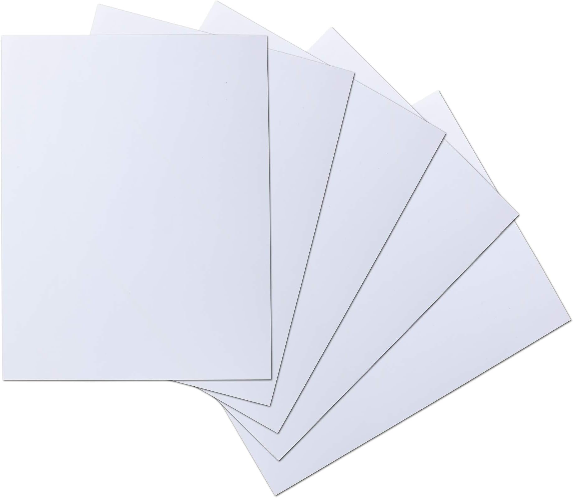 Waterproof Essential Oil Labels, 5 Full Page Sheets, 8.5 x 11 Inches, Cut Your Own Shapes and Sizes or Use as Extra Large Labels, Oil Proof, Highly Durable Blank Stickers