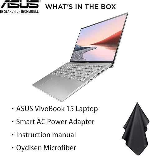 Miniatura 7 de ASUS VivoBook Ultrabook Laptop (último modelo 2021), pantalla FHD de 15.6 pulgadas, procesador Intel Core i3-1005G1, 20 GB de RAM, 256 GB SSD,