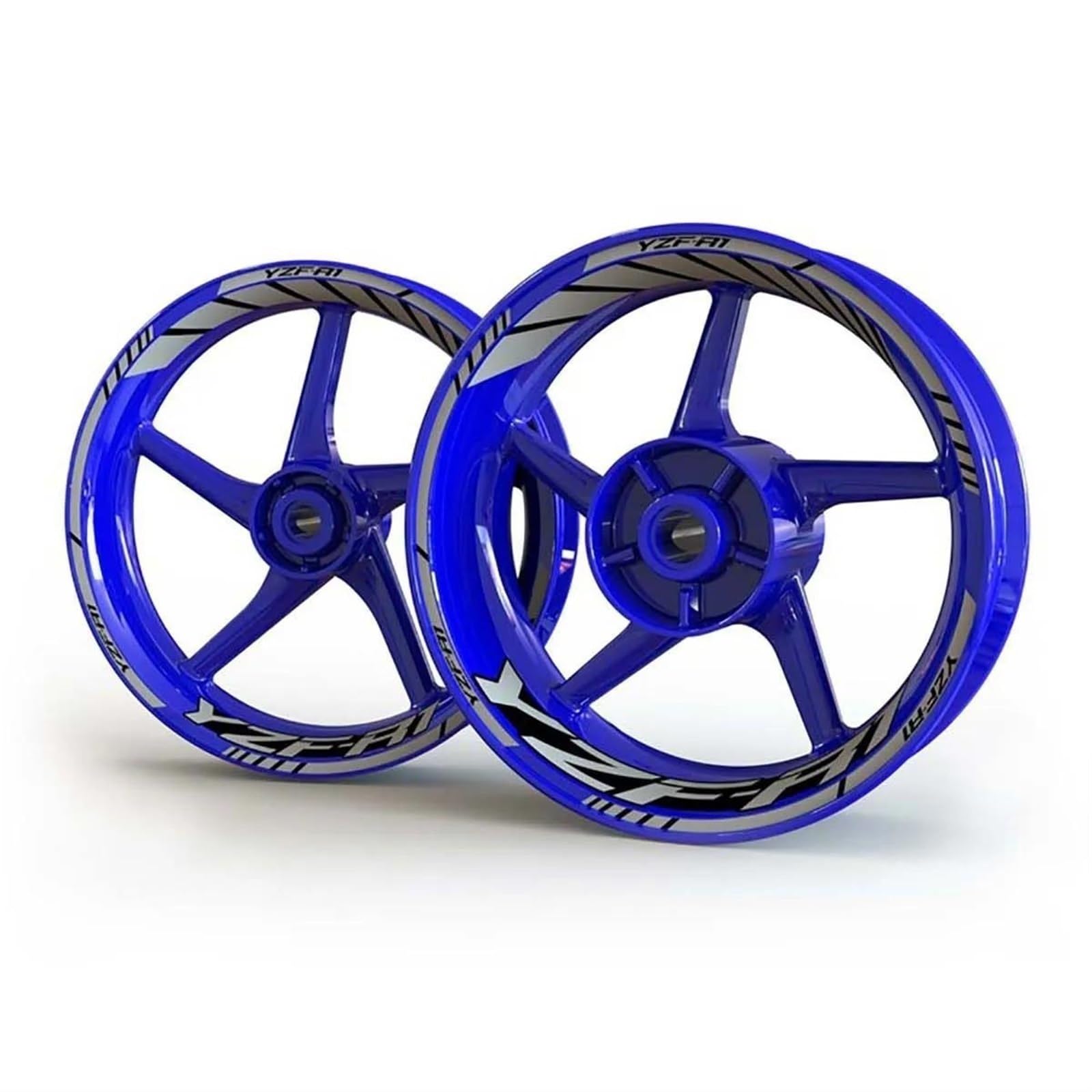 Reflective Wheel Sticker Motorcycle Rim Stripe 17 Inch Tape Waterproof Decal Accessories for Yamaha YZF R1 Decorative(Color2)