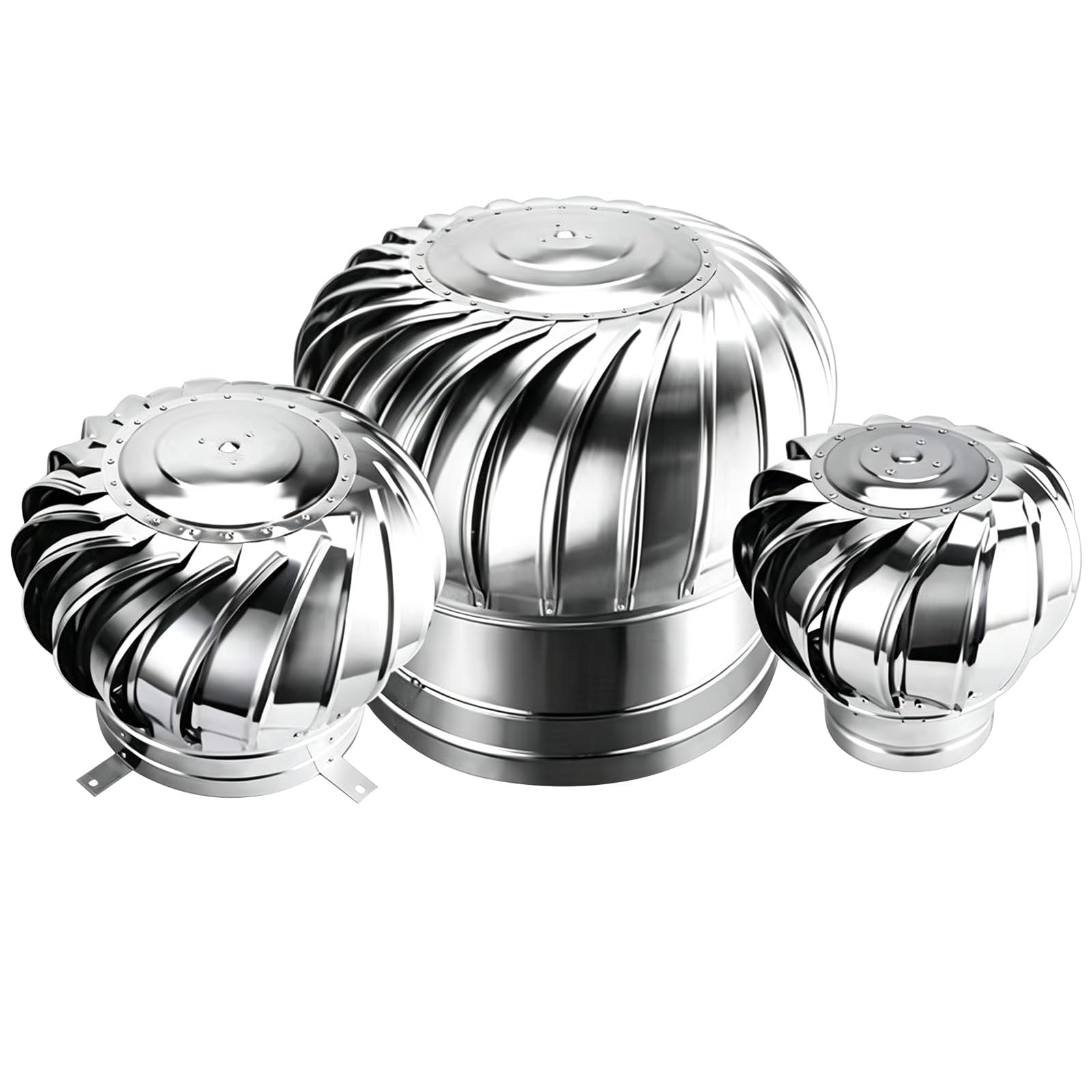 Tapas para chimeneas 250mm salida de aire de acero galvanizado para extractor de viento